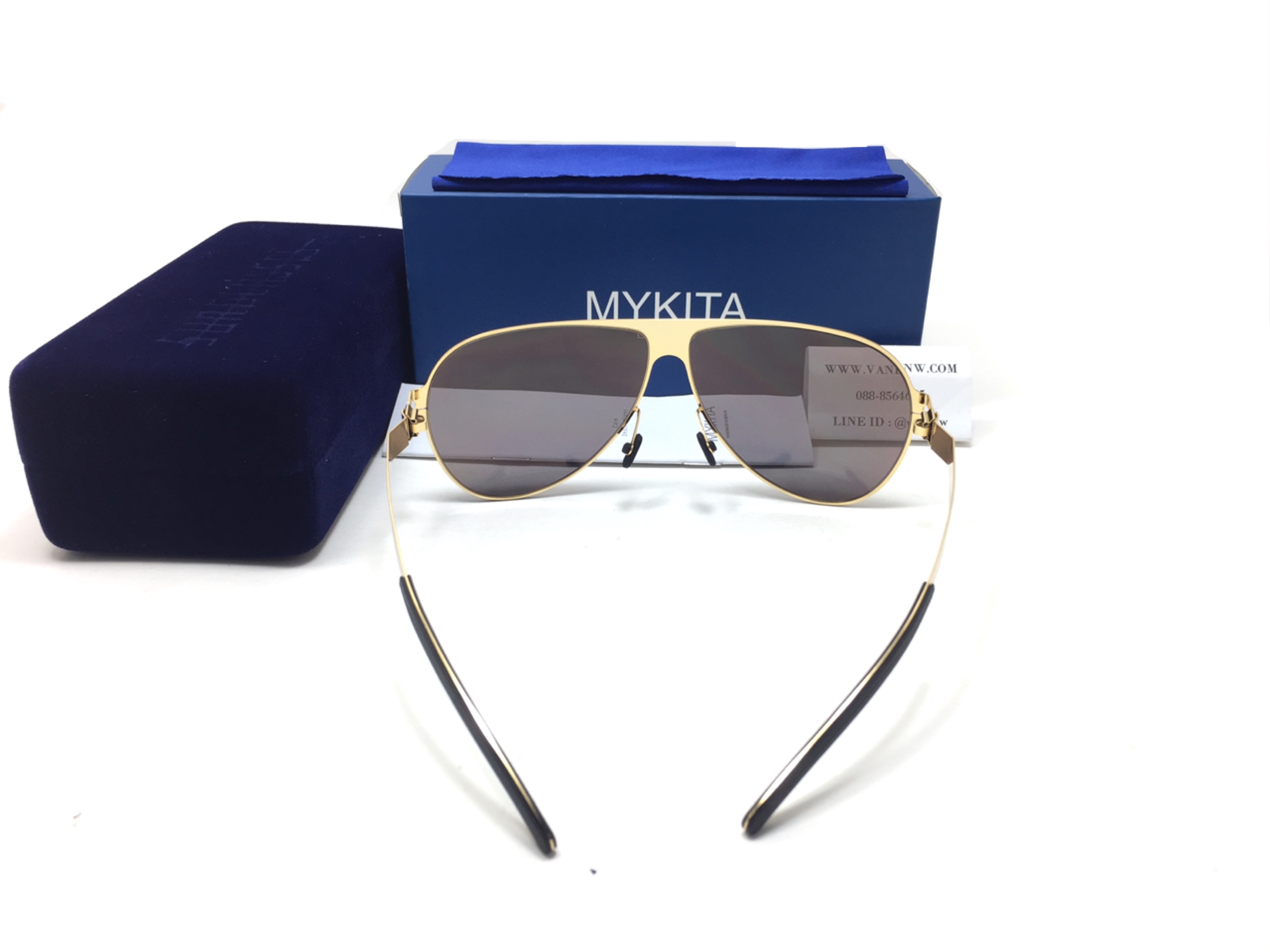 แว่นกันแดด MYKITA Hubert COL.01 62-11 140 <ปรอททอง>