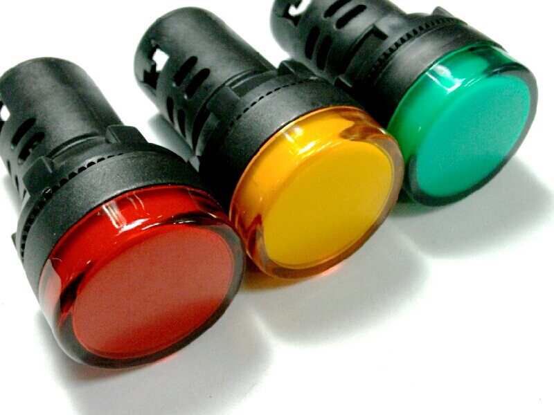 หลอดหน้าปัด-หัวตัด22MM./220V