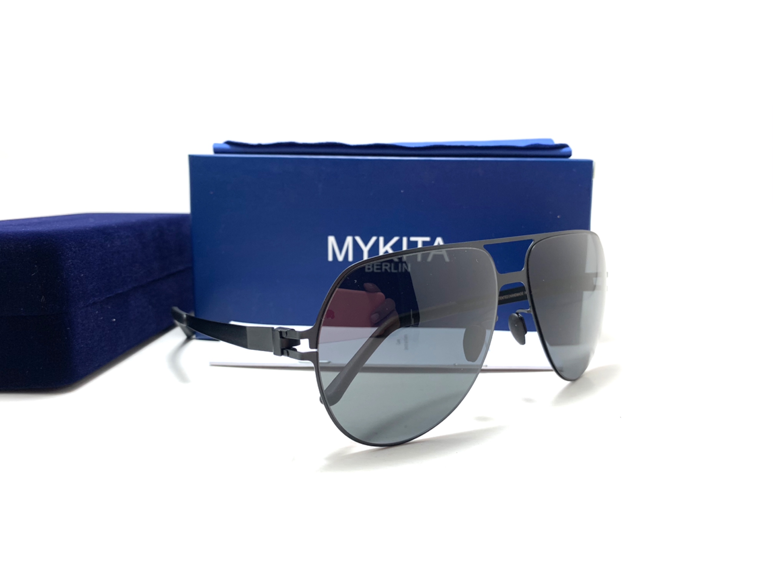แว่นกันแดด MYKITA BEPPO COL.0003 Black 59-15 140 <ดำ>