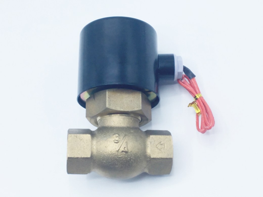 no brand โซลินอยด์วาล์ว วาวล์น้ำ วาล์วลม วาล์วไฟฟ้าสตรีม 3/4 นิ้ว 220 โวลต์ ทนอุณหภูมิ 185 องศาเซลเซียส ทองเหลือง