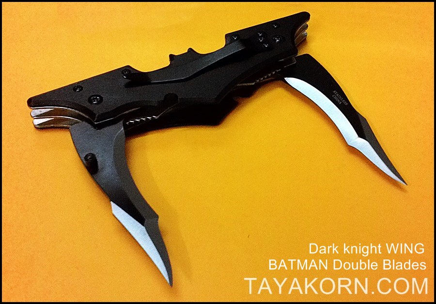 มีดพับ ดาร์คไนท์วิง แบทแมนดับเบิ้ลเบลด Dark Knight Wing Batman Double Blade TKFK-B1