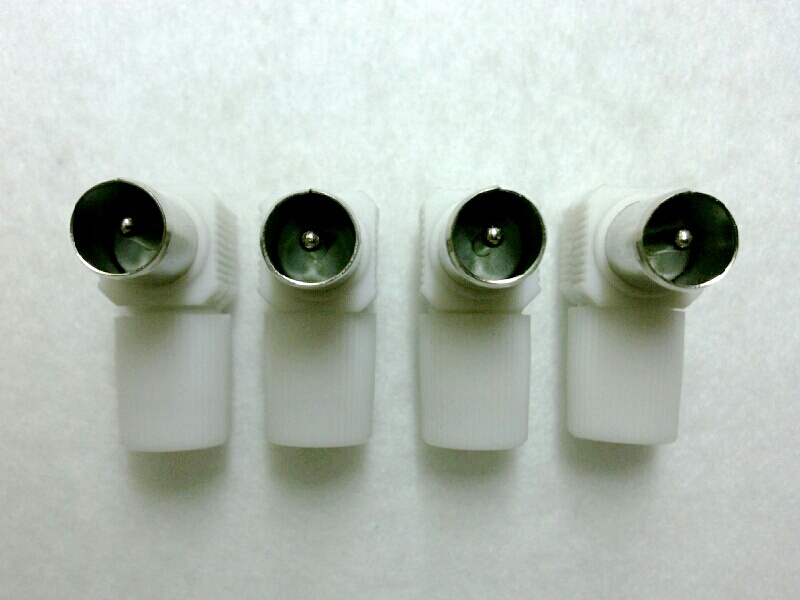 P.75 OHM PLASTIC-แบบงอ