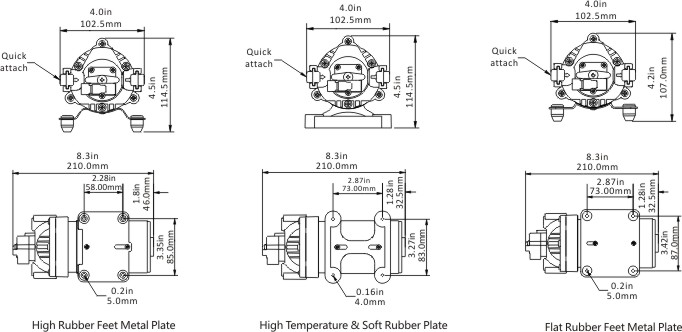 ปั๊มน้ำ DC24V รุ่น SEAFLO-35 แรงดัน 11 บาร์ ( มีเทอร์โมสตัด ร้อนจะตัดออโต้ )
