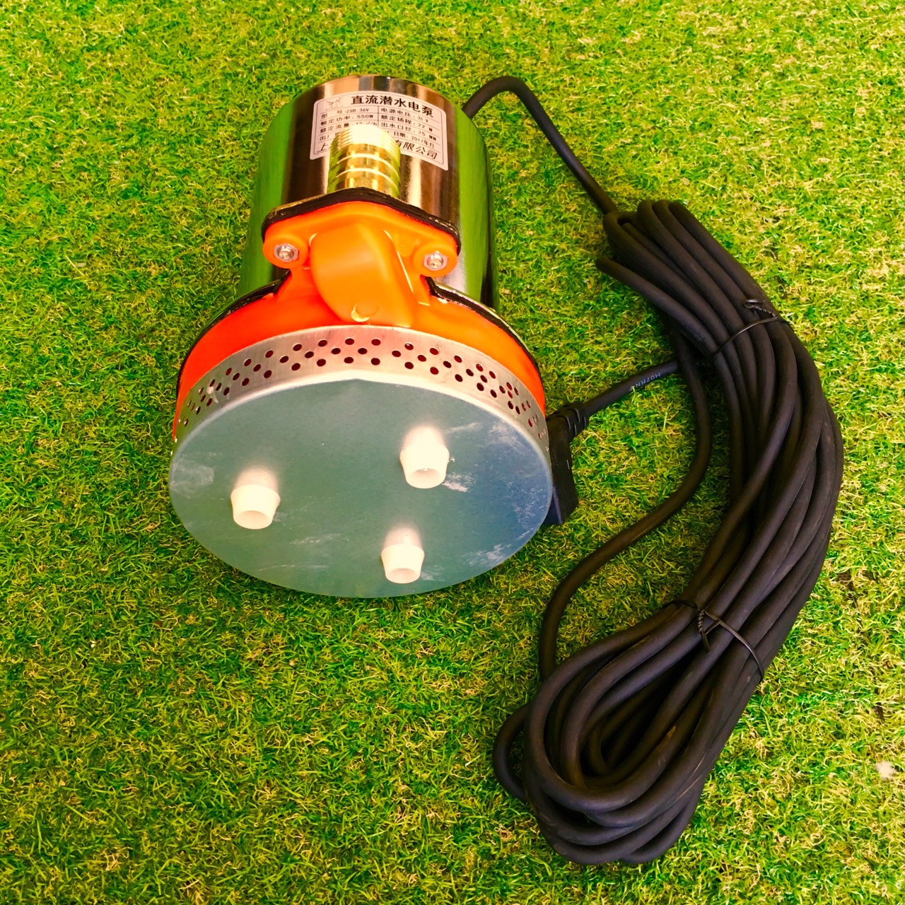 ปั๊มไดโว่ DC36V รุ่น ZQB-36 ( ส่งสูง 6 เมตร ) อัตรา 12,000 ลิตร/ชม. SKU-496