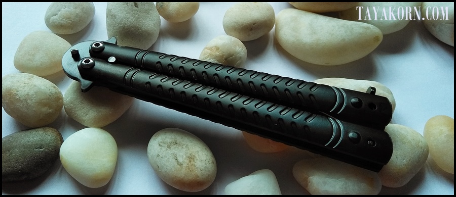 มีดควง แบล็คมิชิลิน ฺBlack Mishilin Balisong Knife TKBS-BM6