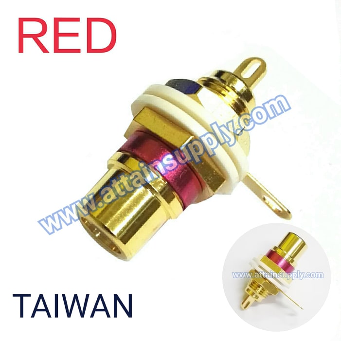 J.RCA P-1P BIG-GOLD/RED-TAIWAN