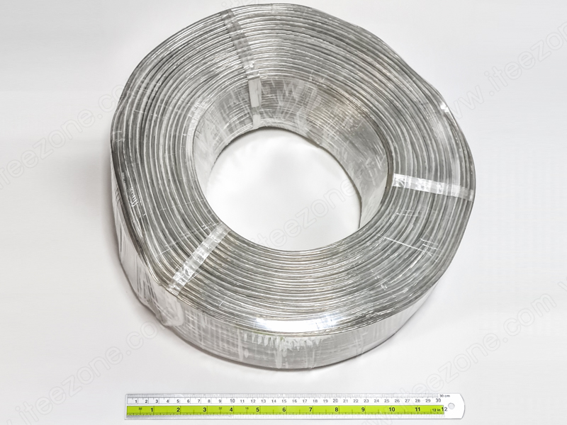 สายไฟ คู่ ใส 220V 0.5mm² transparent wire 2 core cable ทองแดงแท้ เคลือบดีบุก ฉนวนหุ้มสองชั้น