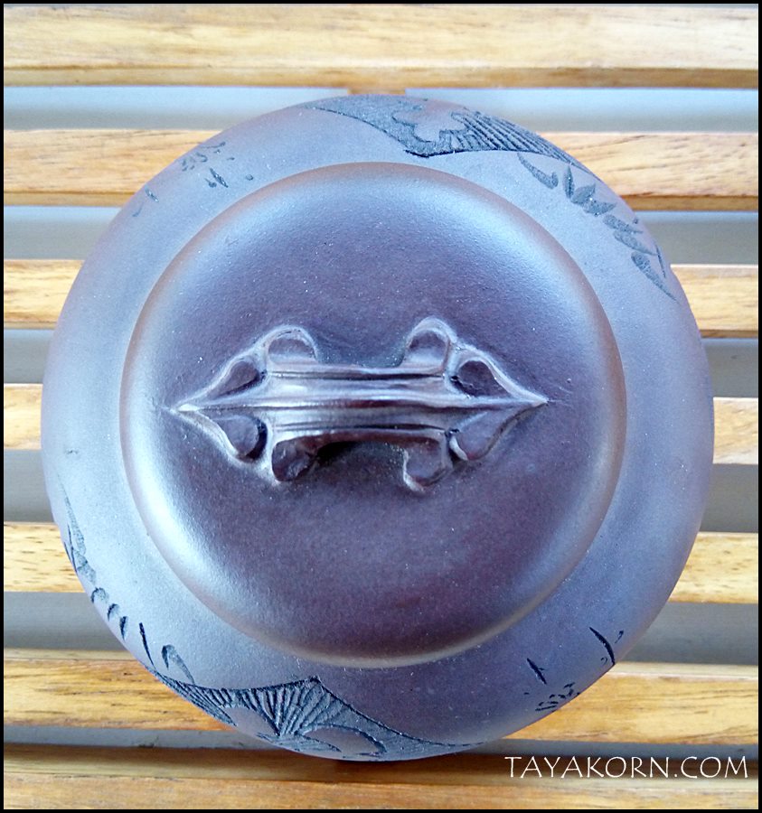 กระปุกใส่ใบชาดินเผาอี๋ชิง 福 จื่อหนี 紫泥 TKTC-P4