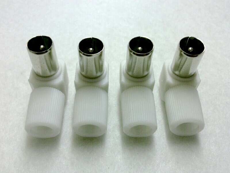 P.75 OHM PLASTIC-แบบงอ