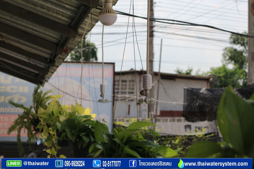 05-MSP-28-W MSP-28 หัวพ่นหมอก 4 ทาง THAIWATER 0.8 มม. สายยาว 50 ซม. แบบเสียบกับท่อ PE SKU-752