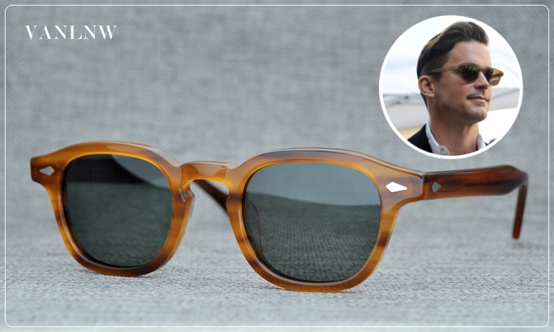 แว่นกันแดด MOSCOT LEMTOSH 49-24 145 COL.Blonde <ลายกระ>