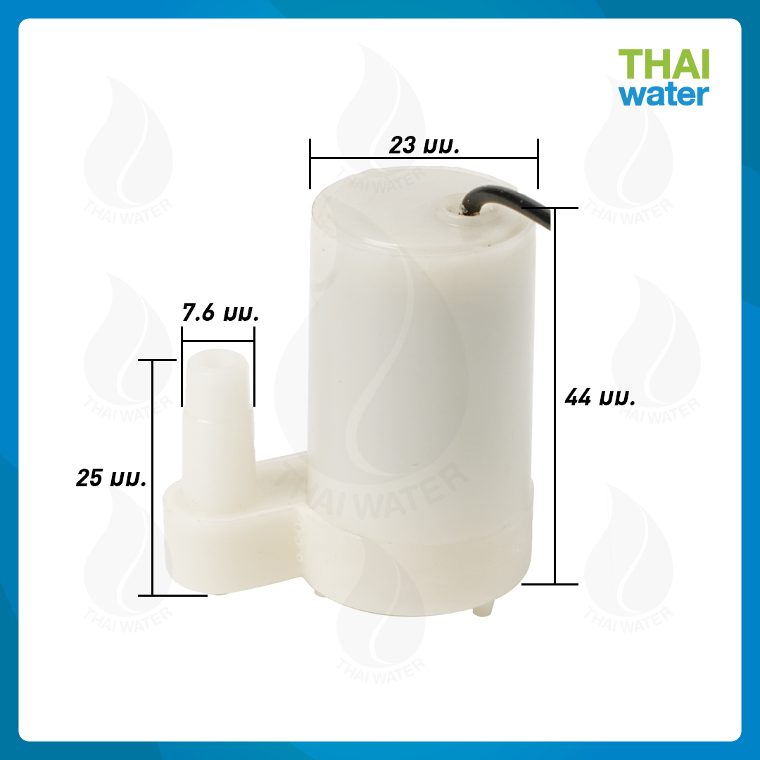 ปั๊มน้ำแบบแช่ DC3V - 4.5V ส่งสูง 33-55 เซนติเมตร อัตรา 120 ลิตร/ชั่วโมง SKU-091