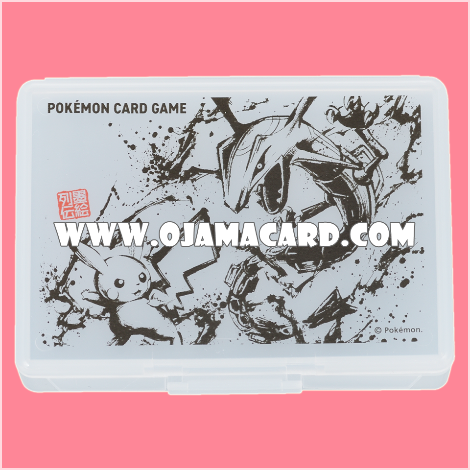 Pokémon Official Counter Case | Counter Box | Dice Case | Dice Box — Ink-Eden : Pikachu & Rekuza | Rayquaza