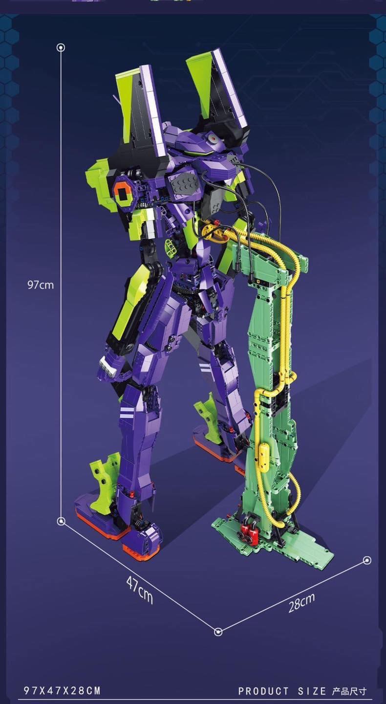Brick ตัวต่อ Evangelion ขนาด 97*47*28cm 3359 ชิ้น [18 K]