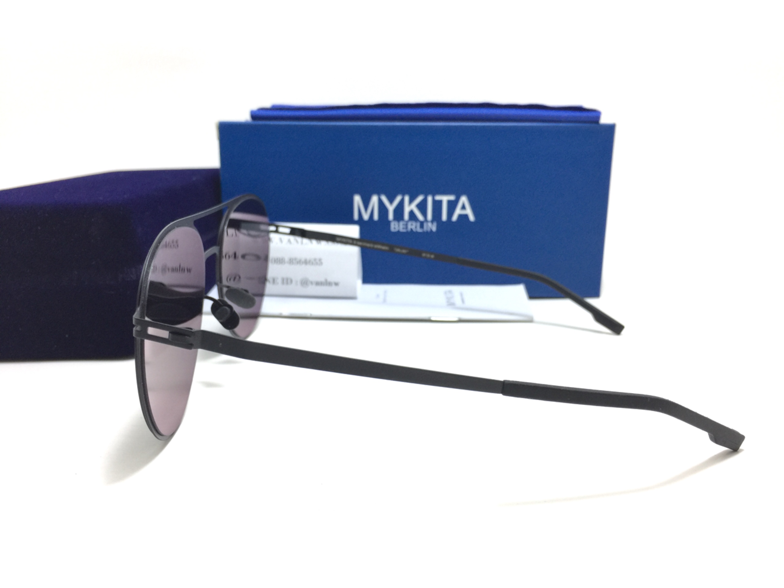 แว่นกันแดด MYKITA JOLAN Black/Pitch Black <ดำ>