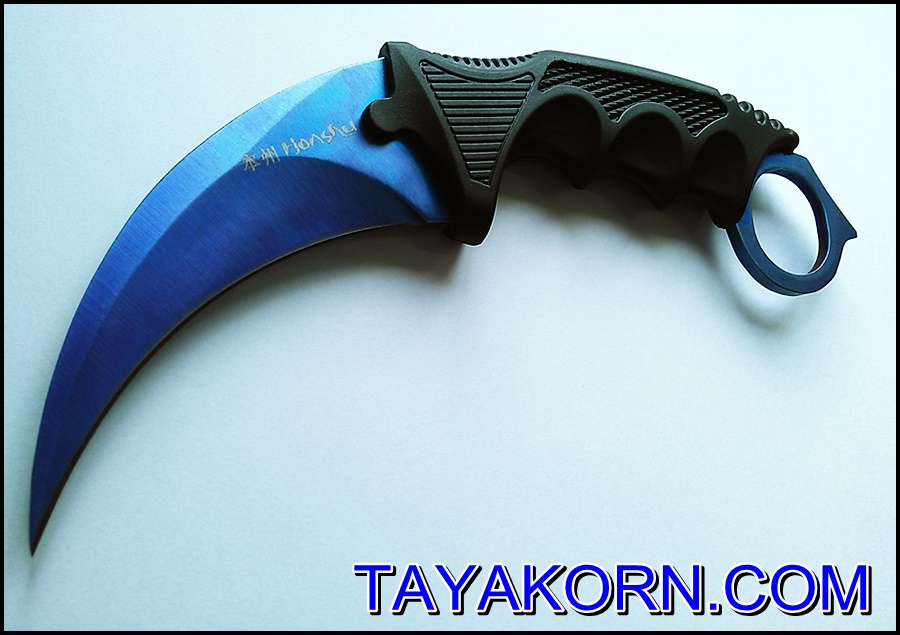 มีดคารัมบิตบลูซีสตอร์ม BlueSeaStorm Karambit Knife ( BLUE SEA )