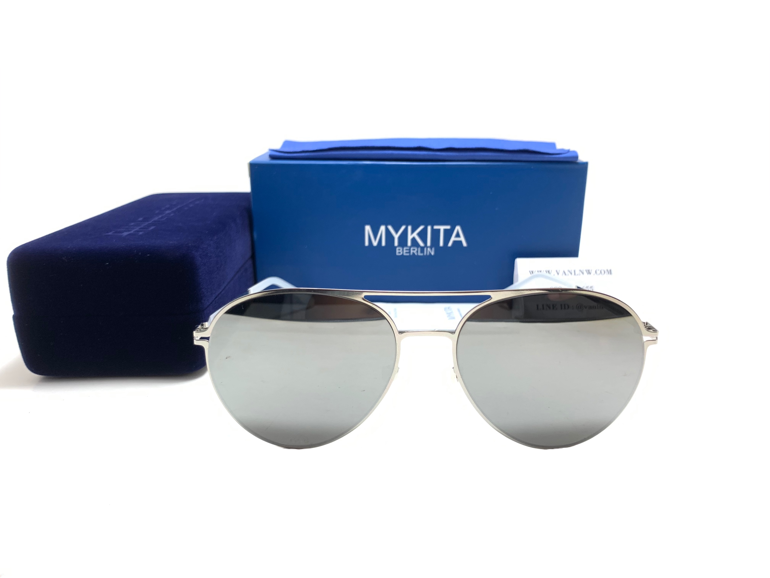 แว่นกันแดด MYKITA JOLAN COL.002 57-18 140 <ปรอทเงิน>