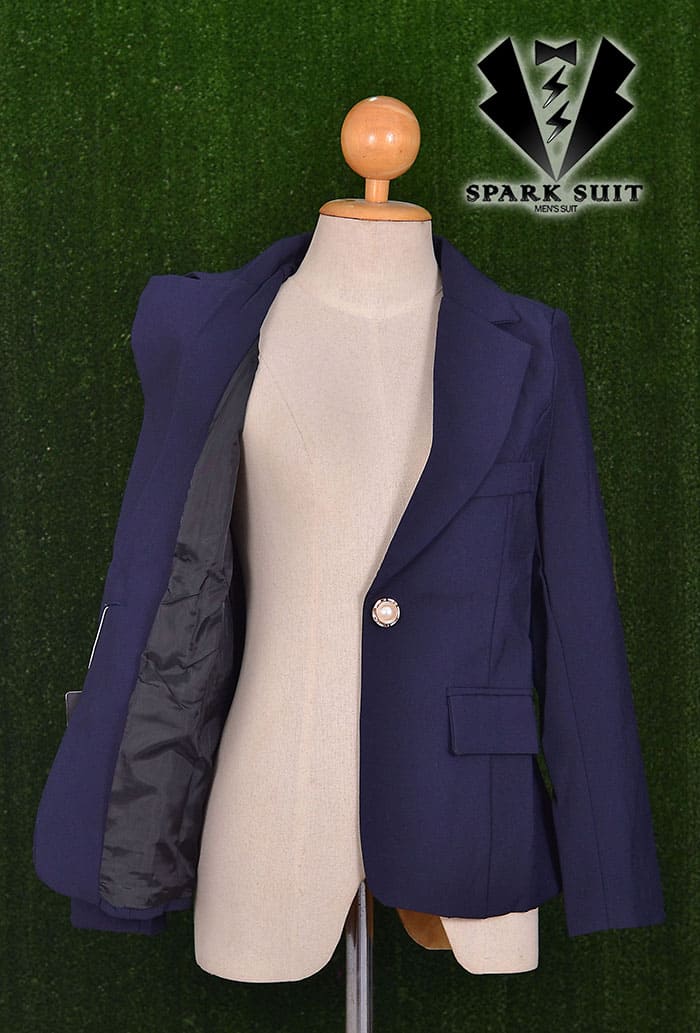 เสื้อสูทผู้หญิง เสื้อสูทใส่ทำงาน สีกรมท่า พร้อมส่ง 2XL