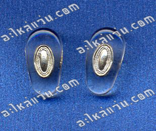 แป้นจมูก แบบใส่น๊อต แกนโลหะ สีทอง ยาว 14.5 มิล