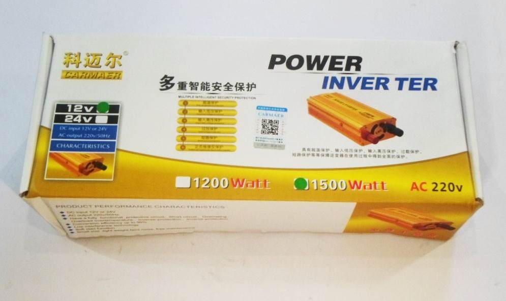อินเวอร์เตอร์ ชนิด Modified 12V 220V 1500W ( CARMAER )