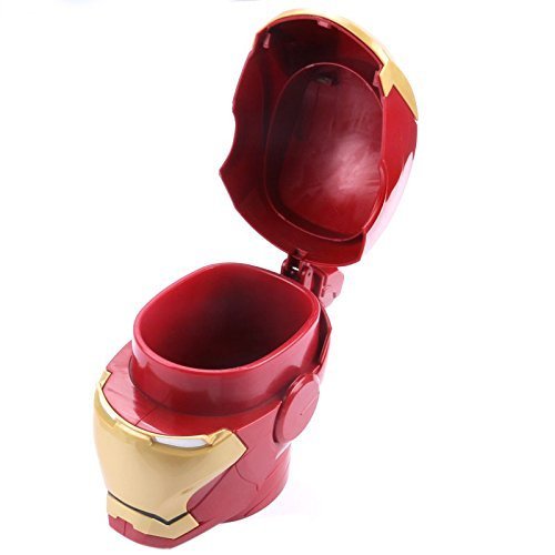 Iron Man 3D Helmet plastic cup (White Eye)