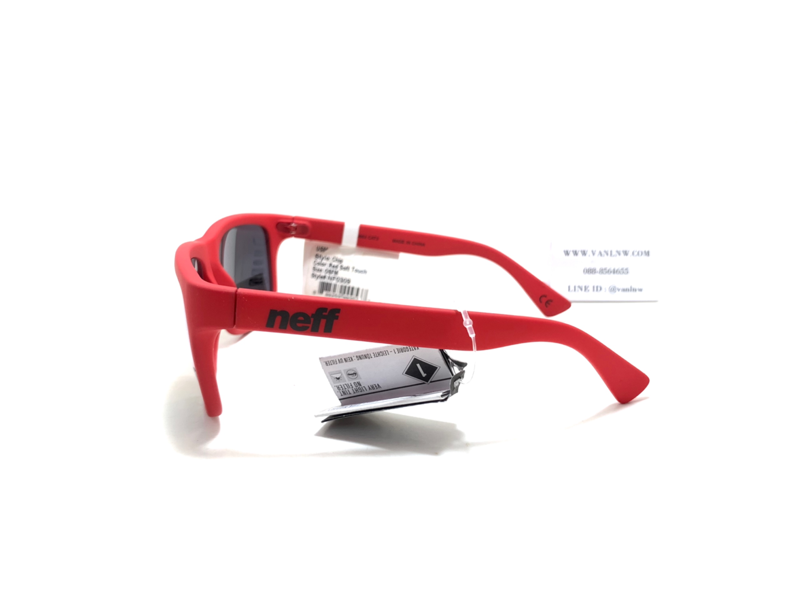 แว่นกันแดด Neff Chip Red Soft Touch NF0309 Unisex Eyewear