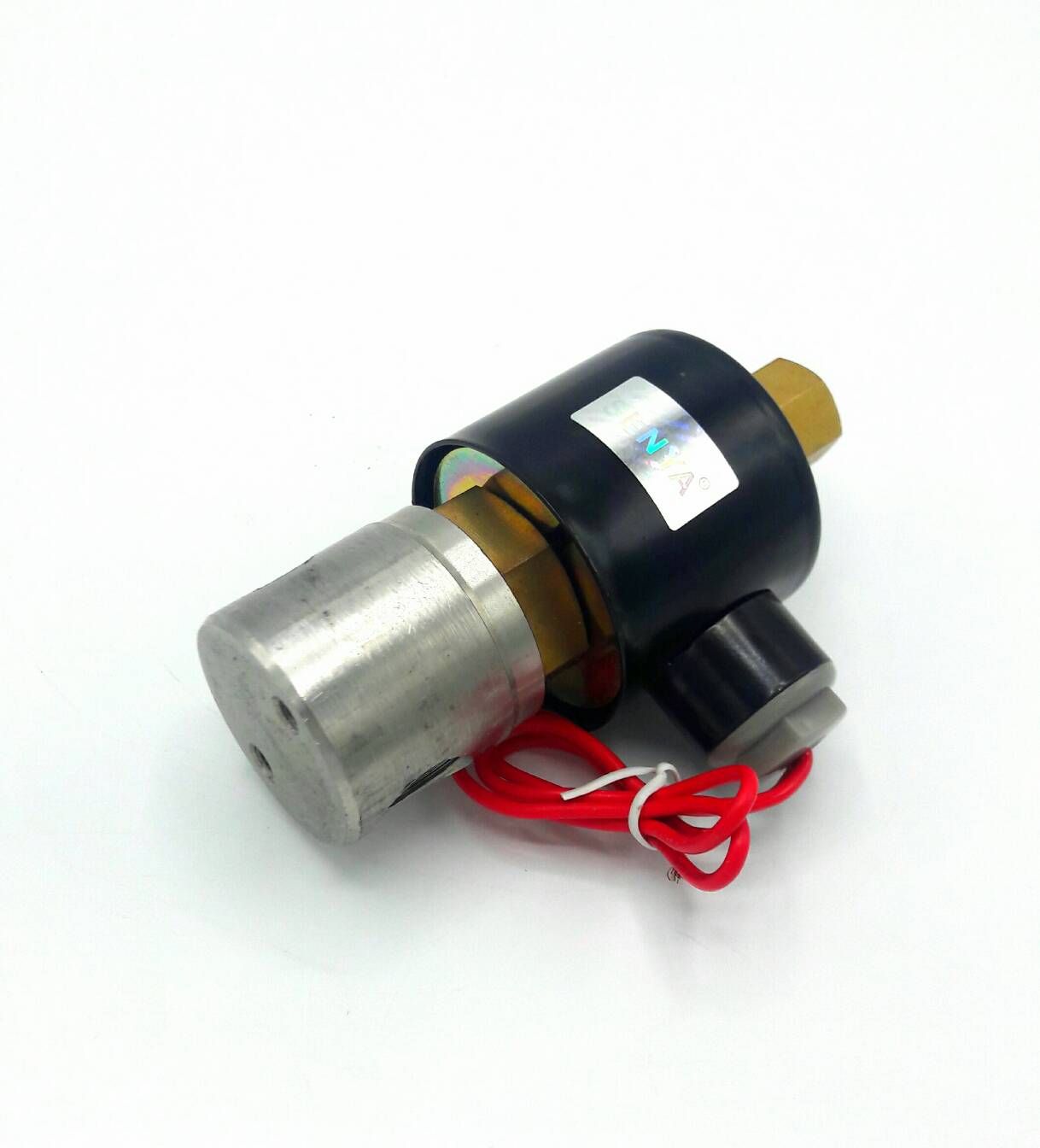 โซลินอยด์วาล์ว วาล์วไฟฟ้า วาวล์น้ำ วาล์วลม วาล์วสแตนเลส N/O(ปกติเปิด) 220V AC 3/8"