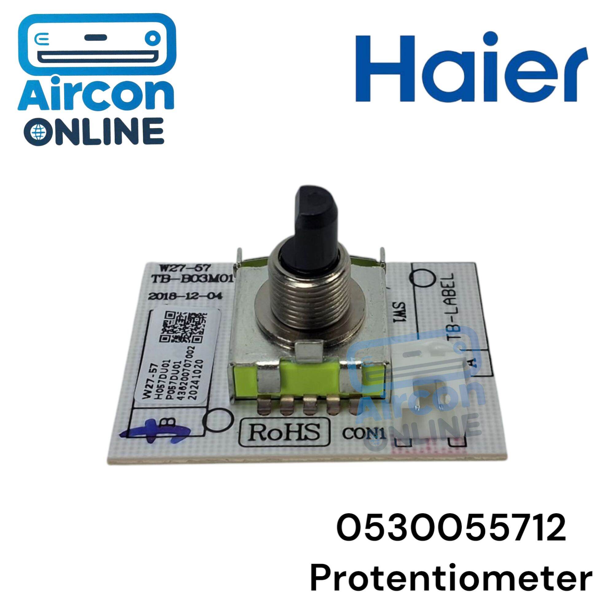 Protentiometer สำหรับตู้เย็น Haier รุ่น HRF-THM26I รหัส 0530055712 ของแท้ ใหม่ มือ1