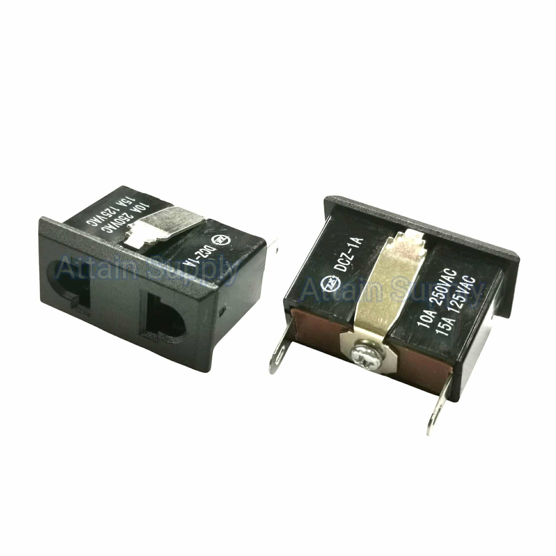 เต้ารับAC-2ขาแบน/กลม ขอบริมล็อคDCZ1A