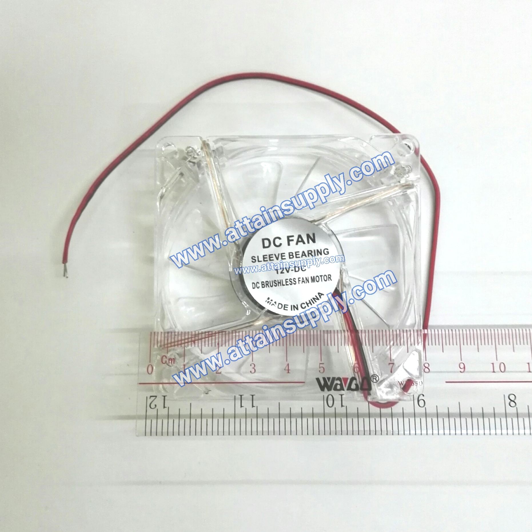 พัดลม12VDC/8x8x2.5CM.แบบมีไฟ