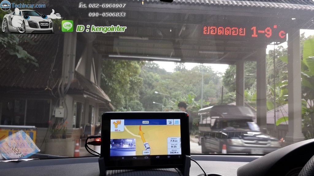 GPSนำทาง รุ่นGT888 16GB+AV-IN + กล้อง ระบบ Android CPU 2core 1.5Ghz 512DDRram 16GB memory + AV-IN