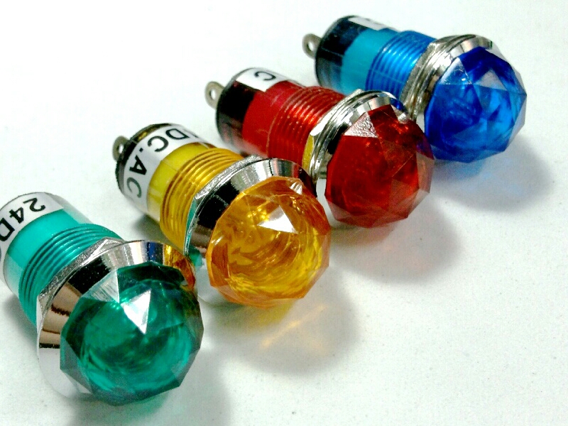 หลอดหน้าปัด-หัวเพชร/24V