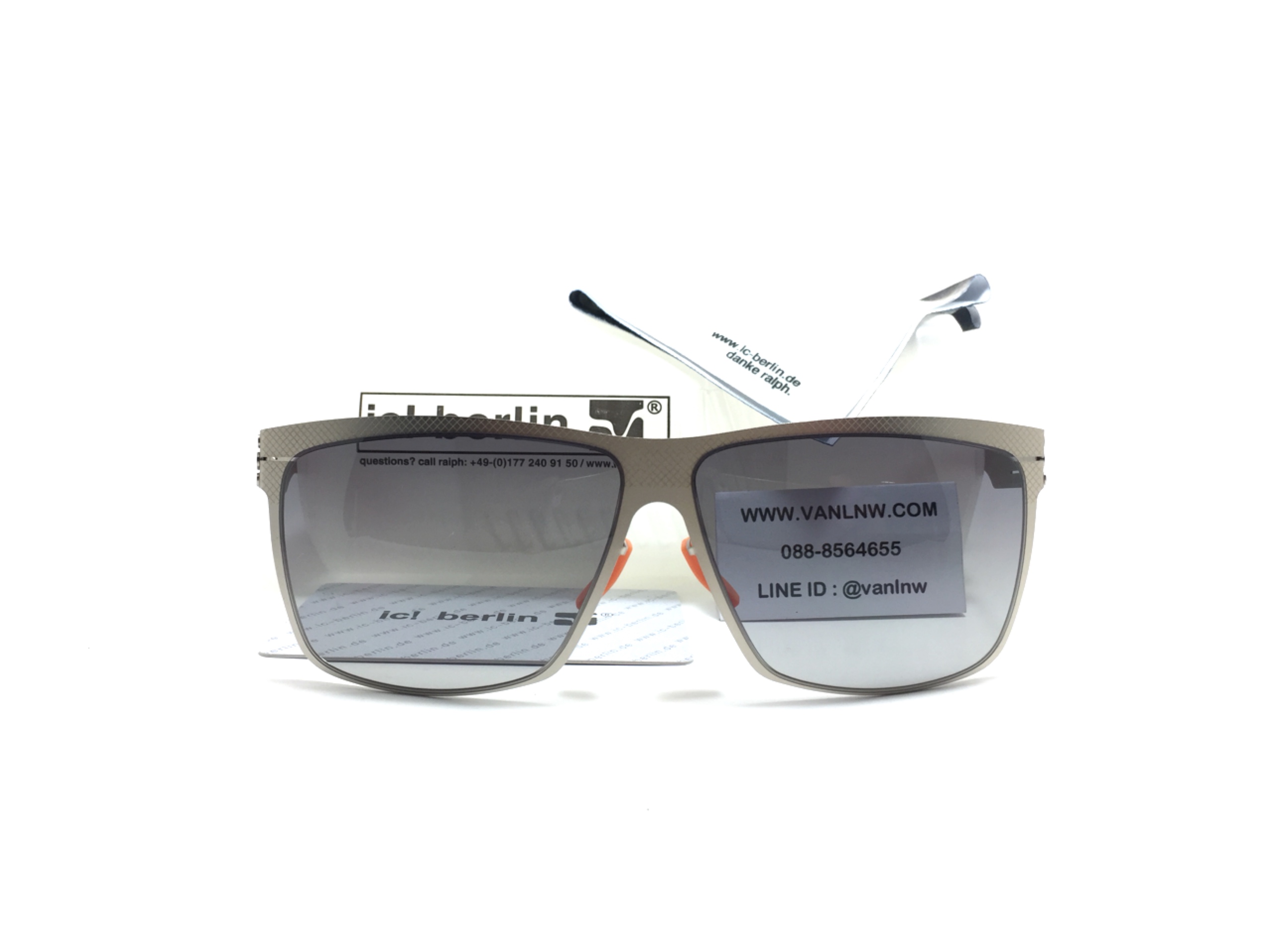 แว่นกันแดด ic berlin model siviob pearl 62-12 <กันเมทัล>