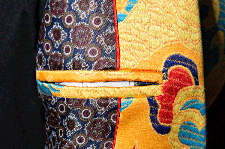 เสื้อสูทแฟนซี ลายจักรพรรดิ์จีน พร้อมส่ง Size L