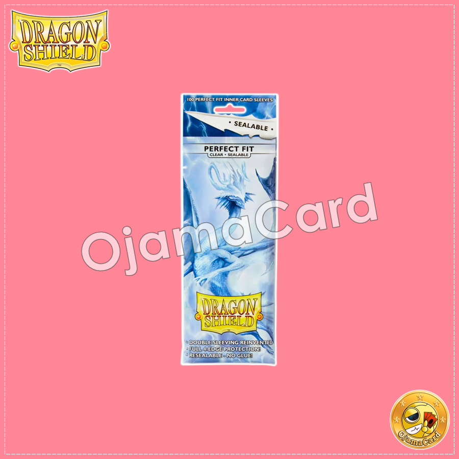 Dragon Shield Standard Size Inner Card Sleeves (100ct) — Perfect Fit : Clear • Sealable「1 Pack」