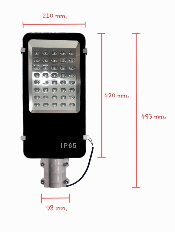 led street light ไฟถนนแอลอีดี 40W 220V สีขาว