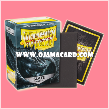 Dragon Shield Standard Size Card Sleeves — Slate • Matte「100ct.」