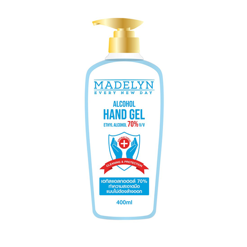 เมดเดอร์ลีน เจลแอลกอฮอล์ เจลล้างมืออนามัย 70% (400 มล.) Madelyn Hand Gel.
