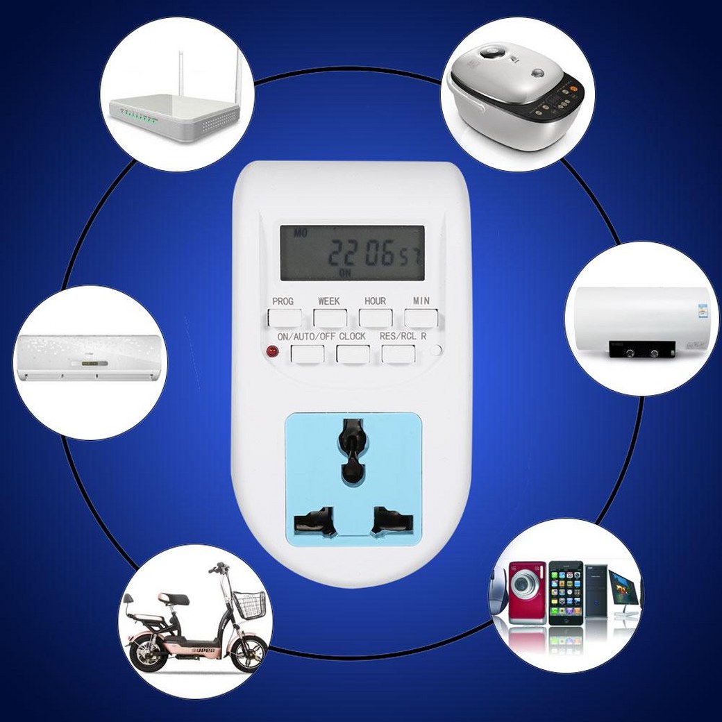 10-AL-06-220V Timer ทามเมอร์ เครื่องตั้งเวลาดิจิตอล 220V 10A รุ่น AL-06 แบบเสียบปลั๊ก ( ใช้งานง่าย สินค้าขายดี ) SKU-019