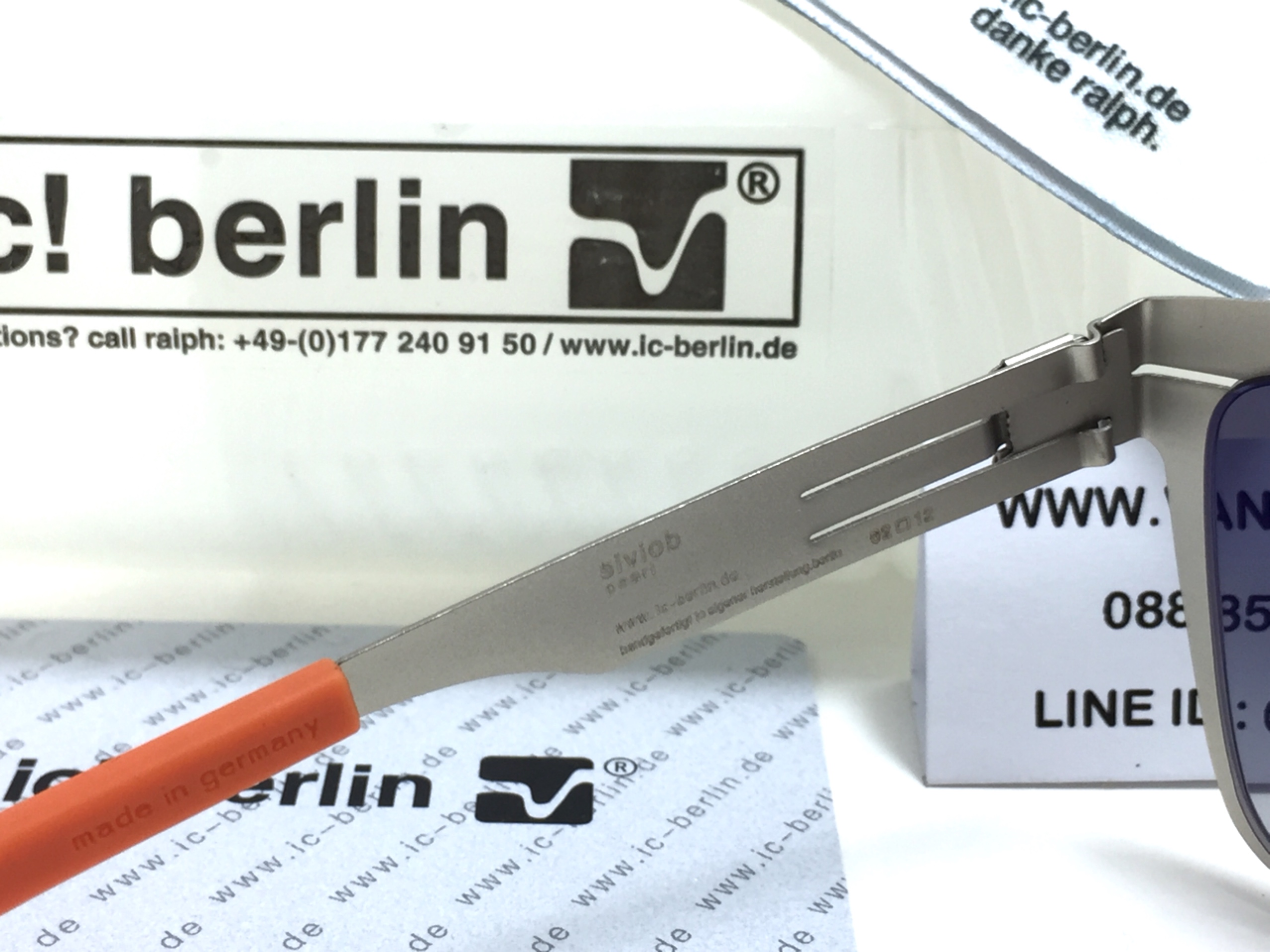 แว่นกันแดด ic berlin model siviob pearl 62-12 <กันเมทัล>