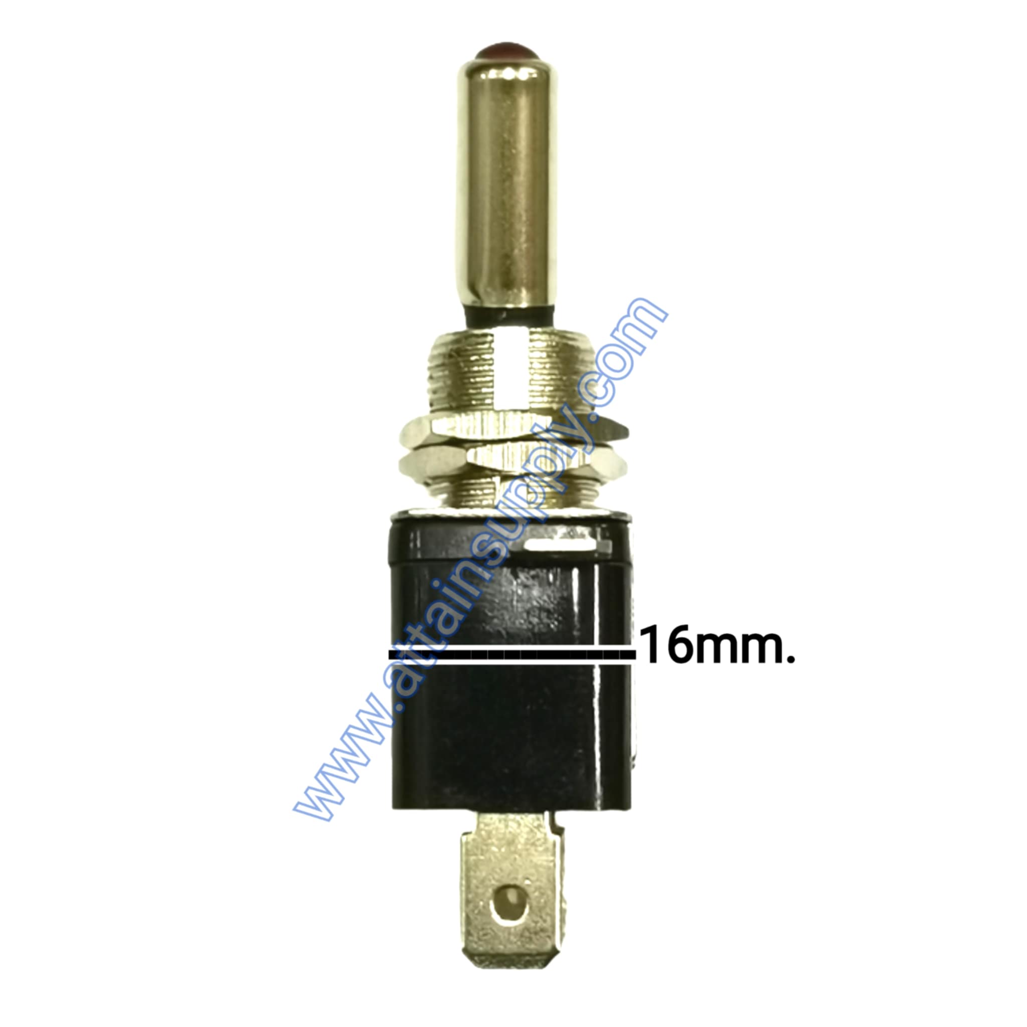 สวิทช์เครื่องบิน 12V.-20A./สีเขียว