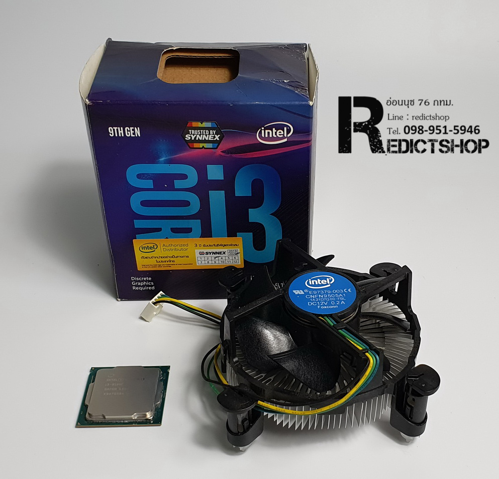 CPU (ซีพียู) 1151 INTEL CORE I3-9100F 3.6 GHz มือสอง ขายตามสภาพ