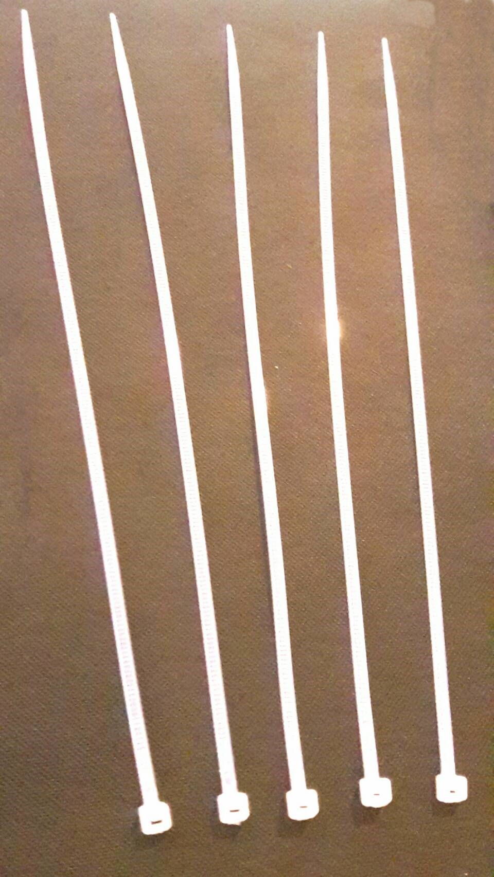 เคเบิ้ลไทด์ สายยาว 20 ซม.สีขาว ( ราคาต่อชิ้น )