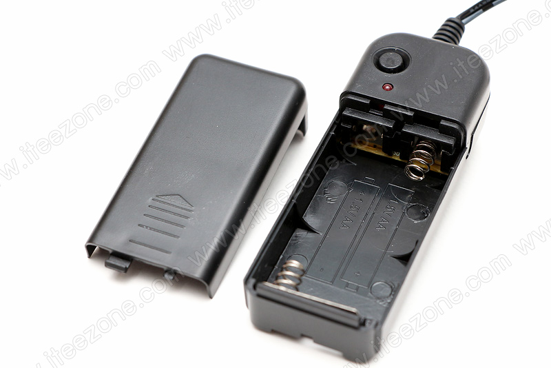 EL Wire 5 เมตร + รางถ่าน AA 2 ก้อน / สีน้ำเงิน