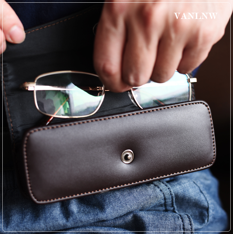 กล่องแว่นตาคาดเอว Vintage Glasses กล่องแว่นตาพกพา ซองใส่แว่นตาคาดเข็มขัด ซองหนังใส่แว่นตา