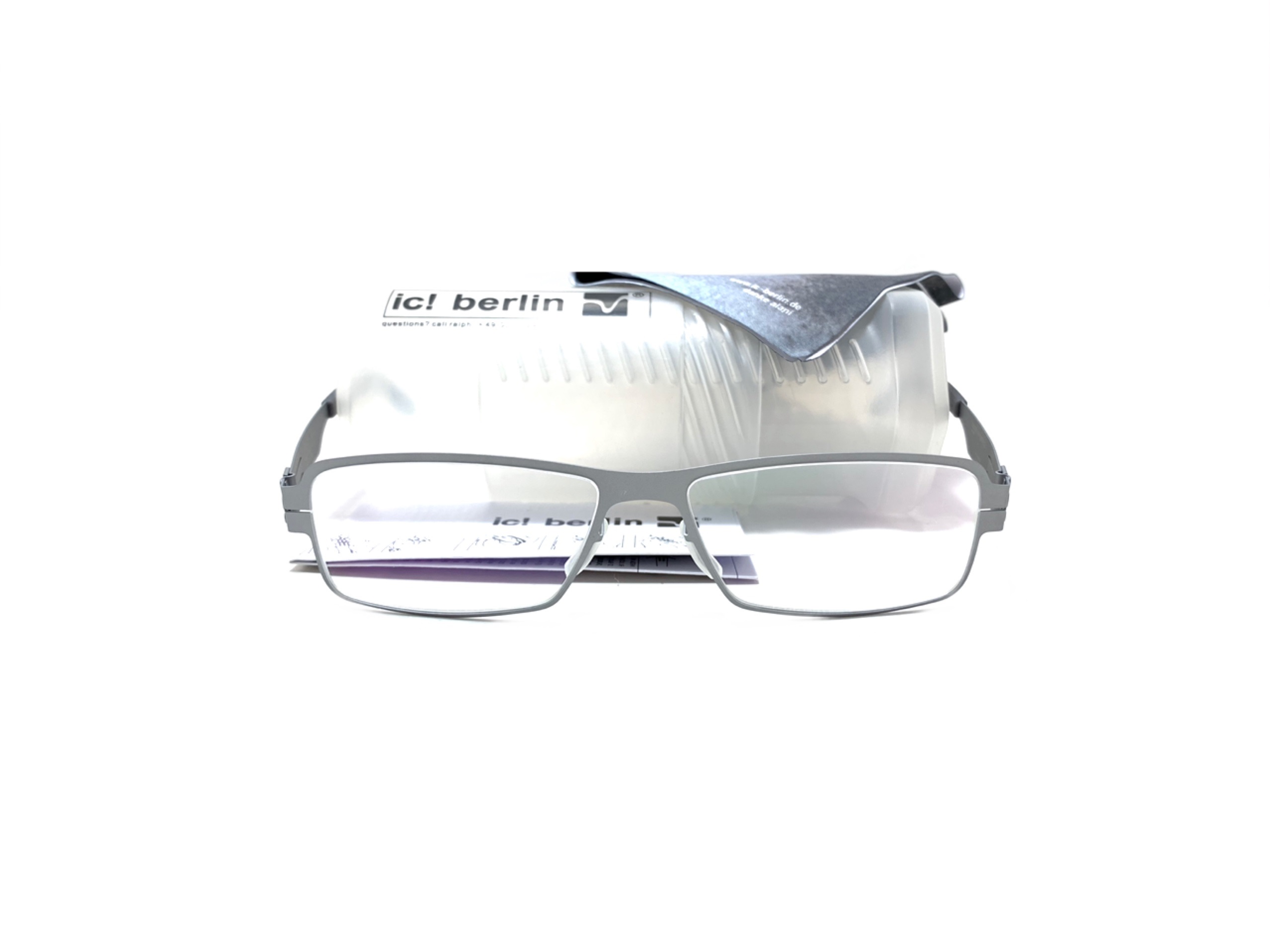 แว่นสายตา ic berlin model yevgeny g. chrome 57-17 <เงิน>