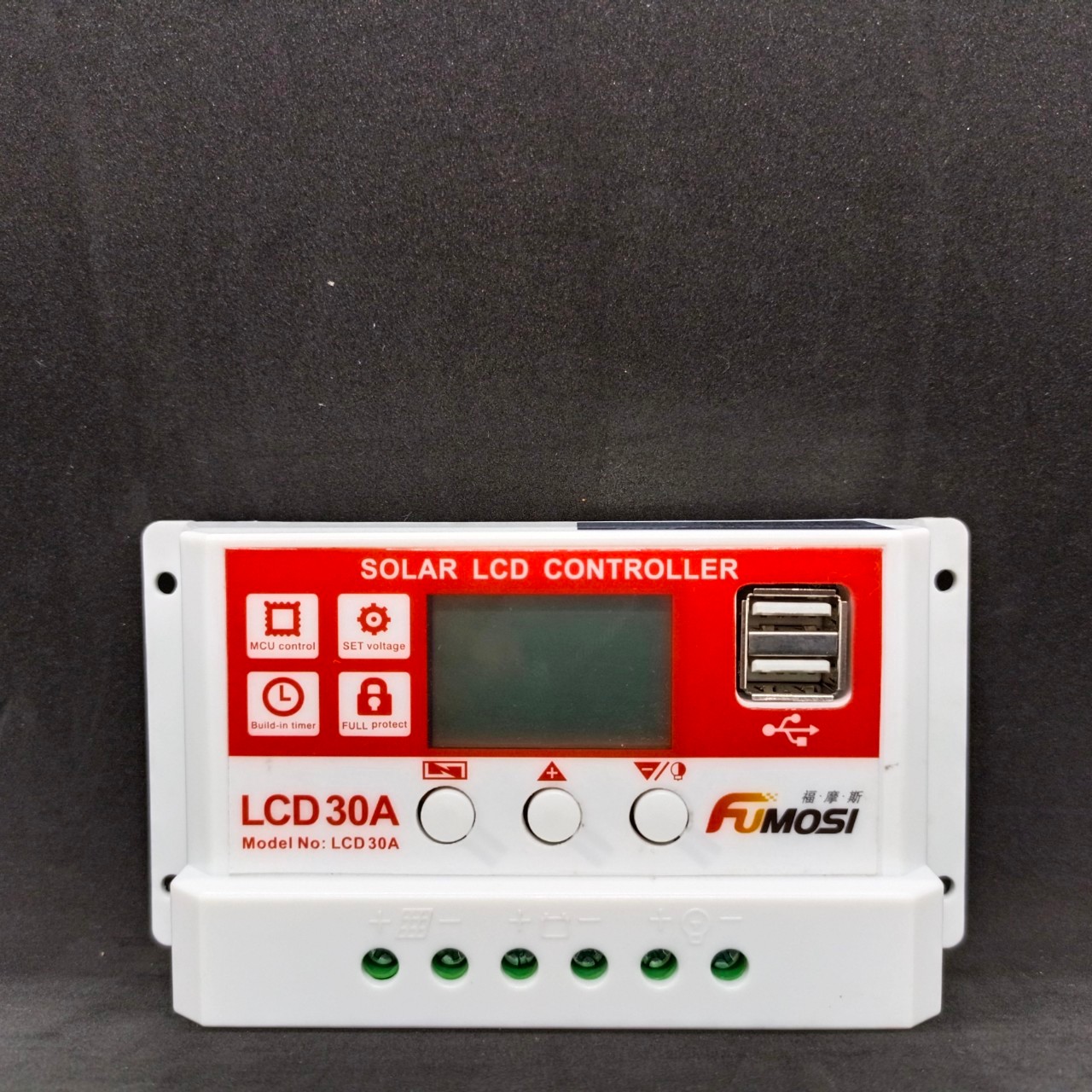 โซล่าชาร์จเจอร์ 30A LCD รุ่น FUMOSI