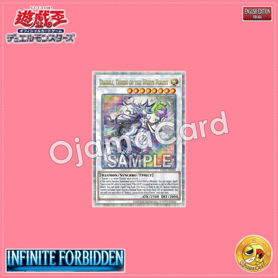 INFO-AE040 : Diabell, Queen of the White Forest / Diabell, Apparition of the White Forest (Quarter Century Secret Rare)