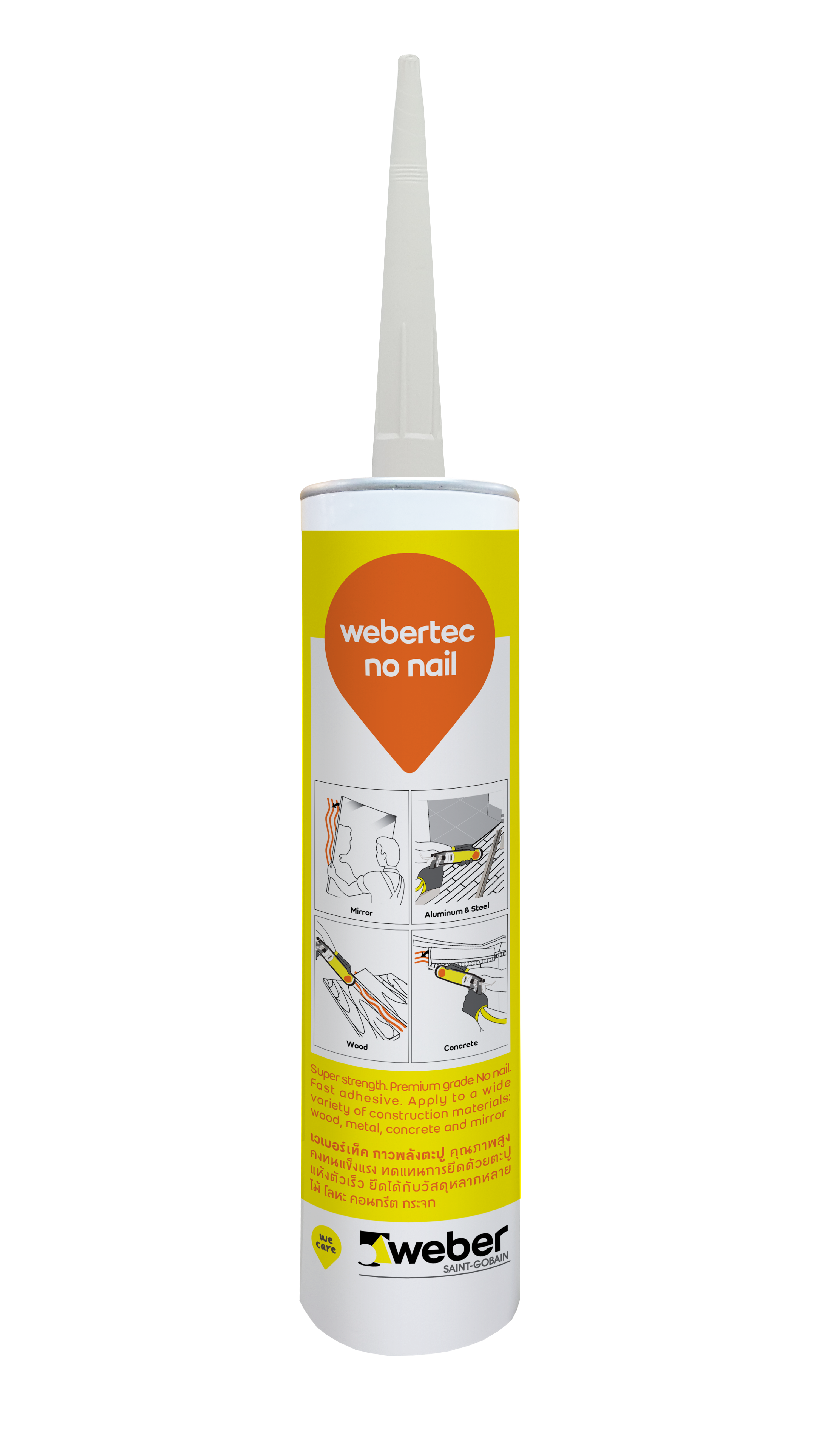 เวเบอร์เท็ค กาวพลังตะปู Weber ขนาด 280 ml. Weber