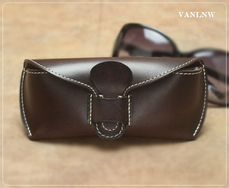 กล่องแว่นตาหนังแท้ Handmade design by japan ( หนังวัวอิตาลีแท้ 100% ) ซองใส่แว่นตาหนังแท้ กล่องแว่นตาพกพา